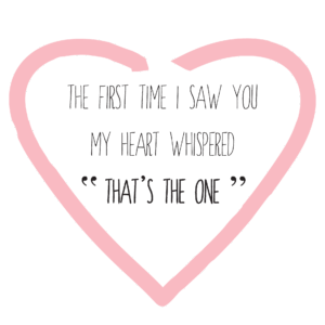 My Heart Whispered That's The One Wall Quotes™ Decal