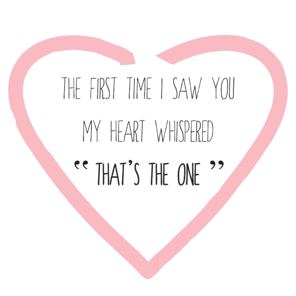 My Heart Whispered That's The One Wall Quotes™ Decal