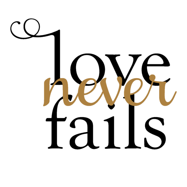 Love Never Fails Wall Quotes™ Decal