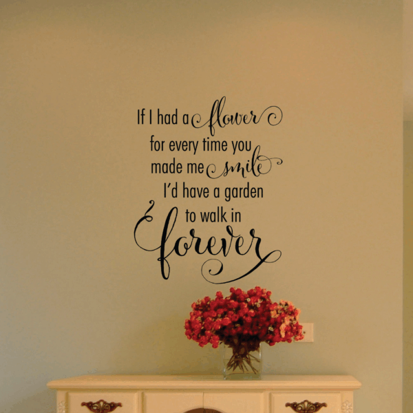 Garden To Walk In Forever Wall Quotes™ Decal