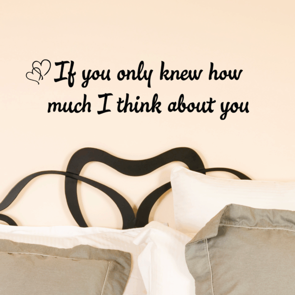 How Much I Think About You Wall Quotes™ Decal