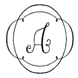 Darling Double Overlap Frame Monogram Wall Quotes™ Decal