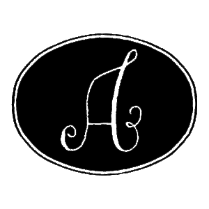 Darling Solid Oval Frame Monogram Wall Quotes™ Decal
