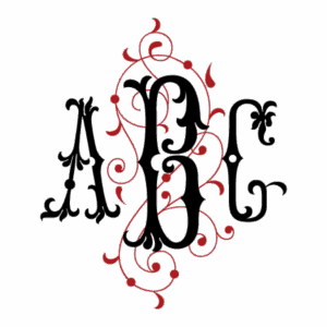 Manoir Three Letter Monogram Wall Quotes™ Decal