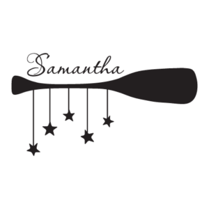 Personalized Oar With Starfish Wall Quotes™ Decal
