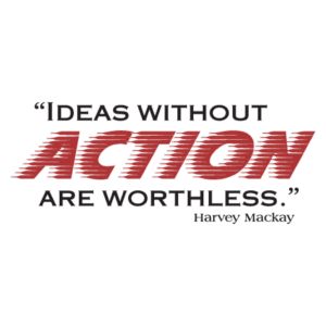 Ideas Without Action Wall Quotes™ Decal