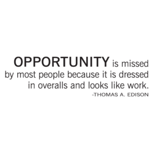 Opportunity Overalls Wall Quotes™ Decal
