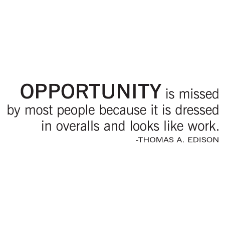 Opportunity Overalls Wall Quotes™ Decal