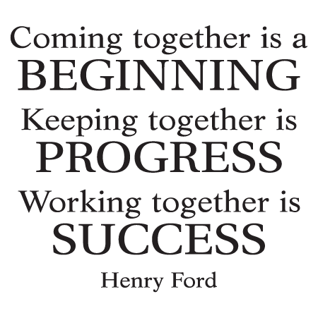 Working Together Is Success Wall Quotes™ Decal