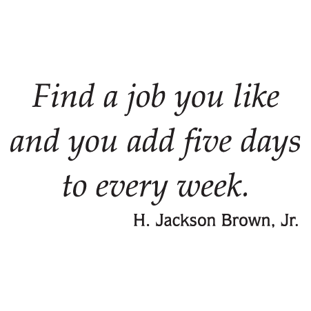 Find A Job You Like Wall Quotes™ Decal