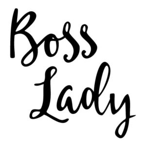 Boss Lady Handwritten Wall Quotes™ Decal