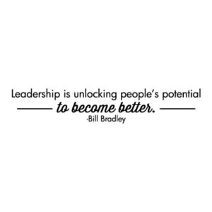 Leadership Is Unlocking Potential Wall Quotes™ Decal