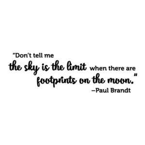 Footprints On The Moon Wall Quotes™ Decal