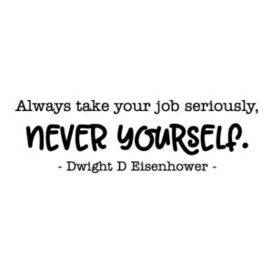 Take Your Job Seriously Wall Quotes™ Decal