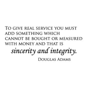 Sincerity And Integrity Wall Quotes™ Decal