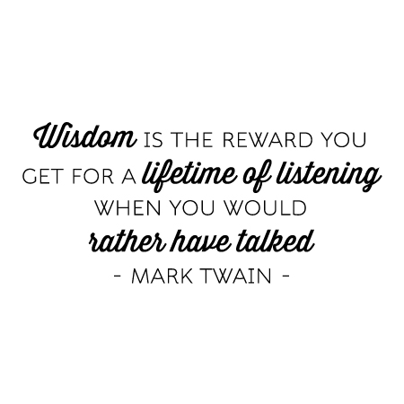 Wisdom is the Reward Wall Quotes™ Decal