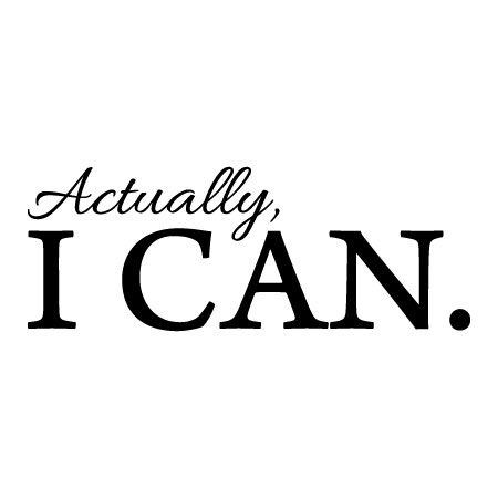 Actually I Can Wall Quotes™ Decal