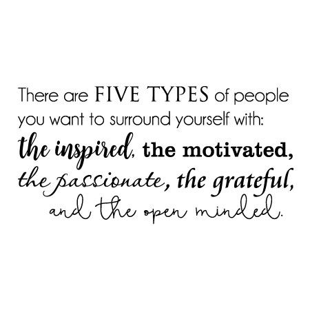 Five Types of People Wall Quotes™ Decal