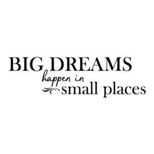Big Dreams Small Spaces Wall Quotes™ Decal