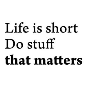 Do Stuff That Matters Wall Quotes™ Decal
