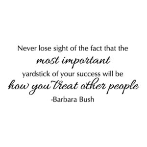 Yardstick Of Your Success Wall Quotes™ Decal