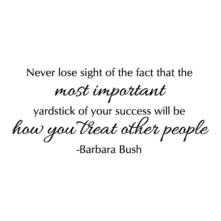 Yardstick Of Your Success Wall Quotes™ Decal