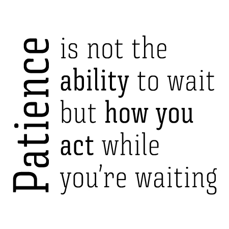 Patience Wall Quotes™ Decal