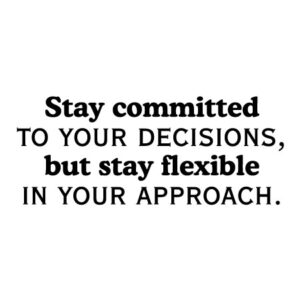 Stay Committed Wall Quotes™ Decal