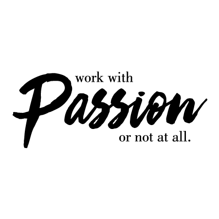 Work With Passion Wall Quotes™ Decal