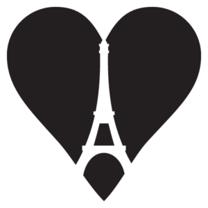 Eiffel Tower Heart Wall Quotes™ Decal