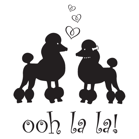 Ooh la la! Poodles Wall Quotes™ Decal