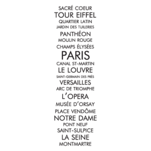Paris Subway Art Wall Quotes™ Decal