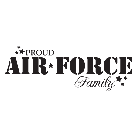 Proud Air Force Family Wall Quotes™ Decal