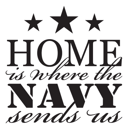 Where The Navy Sends Us Wall Quotes™ Decal