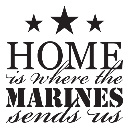 Where The Marines Send Us Wall Quotes™ Decal