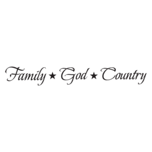 Family God Country Wall Quotes™ Decal