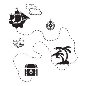Pirate Treasure Map Wall Quotes™ Decal