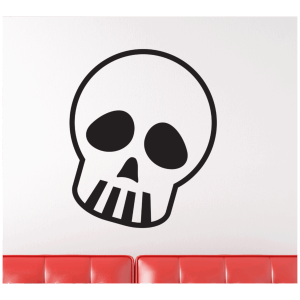 Pouty Face Skull Wall Quotes™ Decal