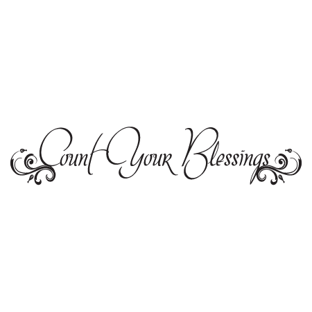 Embellished Count Your Blessings Wall Quotes™ Decal