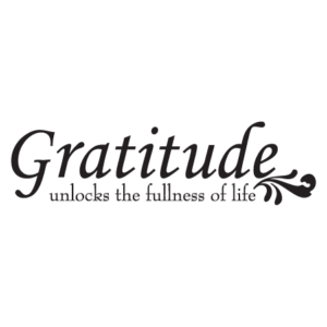 Gratitude Fullness of Life Wall Quotes™ Decal