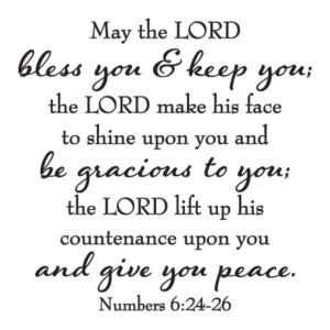 May the Lord Give You Peace Wall Quotes™ Decal