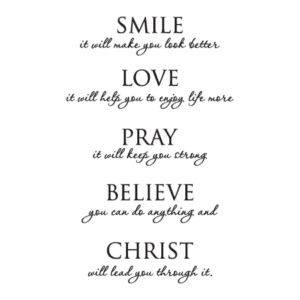 Christ Will Lead You Through It Wall Quotes™ Decal