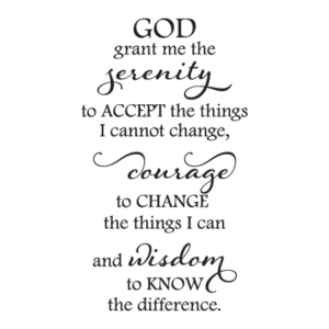 Serenity Prayer Elegant Wall Quotes™ Decal