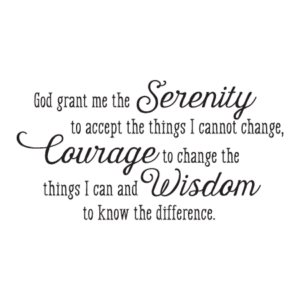Serenity Prayer Whimsical Wall Quotes™ Decal