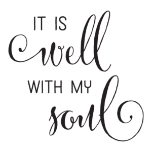 It Is Well With My Soul Elegant Wall Quotes™ Decal