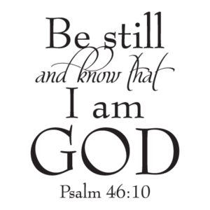 Be Still Elegant Script Wall Quotes™ Decal