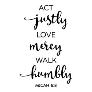 Act Justly Wall Quotes™ Decal