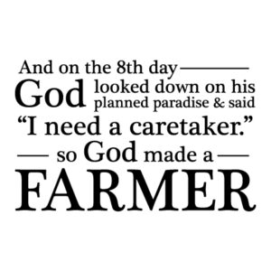 God Made a Farmer Wall Quotes™ Decal
