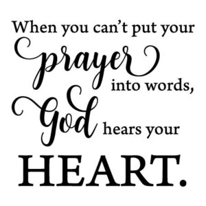 God Hears Your Heart Wall Quotes™ Decal