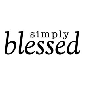Simply Blessed Wall Quotes™ Decal